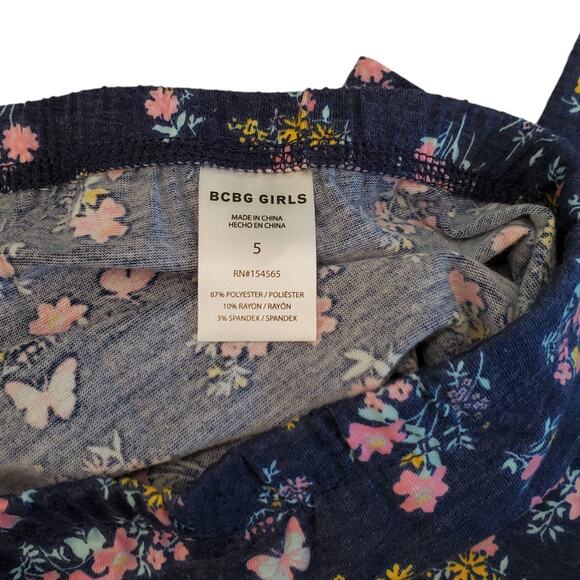 BCBG Butterfly 3 Piece Set Blue Aqua Girls Size 5 NEW - Picture 10 of 14